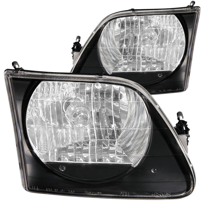 Black G2 Crystal Headlights <br> 97-03 Ford F-150, 97-02 Expedition