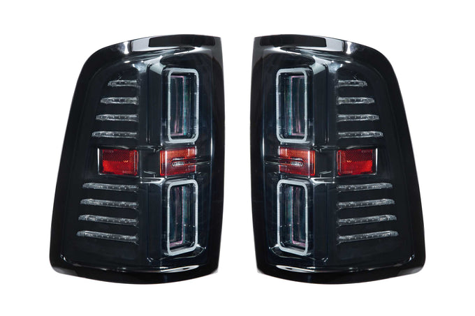 Pair / Smoked XB LED Tail Lights <br> 19-24 Dodge Ram 1500