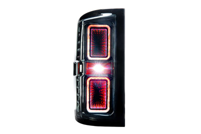 Pair / Smoked XB LED Tail Lights <br> 19-24 Dodge Ram 1500