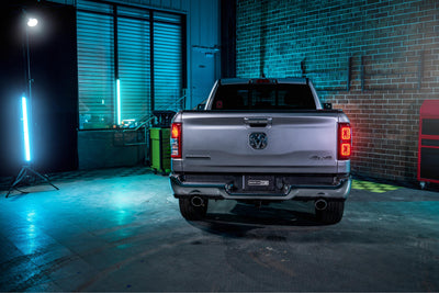 Pair / Smoked XB LED Tail Lights <br> 19-24 Dodge Ram 1500
