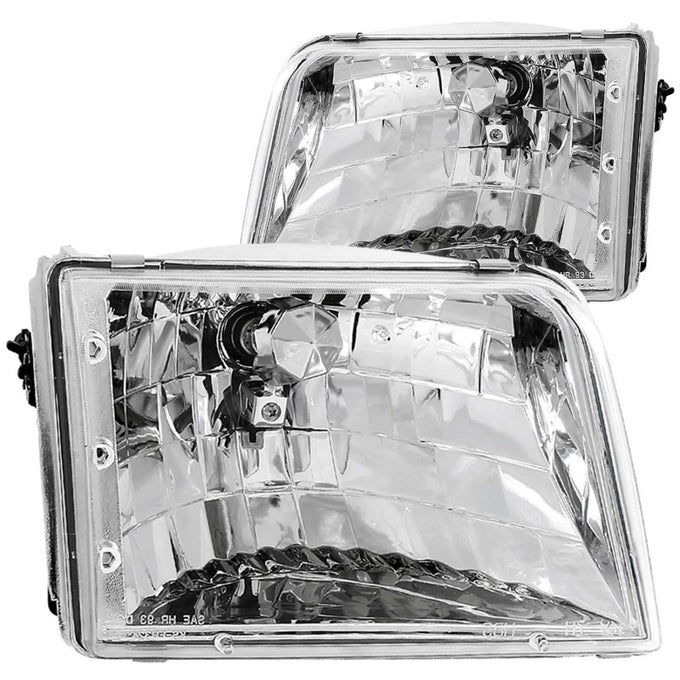 Chrome Crystal Headlights <br> 93-97 Ford Ranger