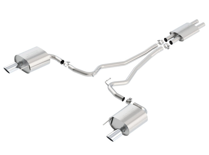 S-Type Cat-Back Exhaust System <br> 15-17 Ford Mustang 3.7L V6 Coupe