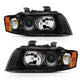 Black G2 Projector Headlights <br> 02-05 Audi A4