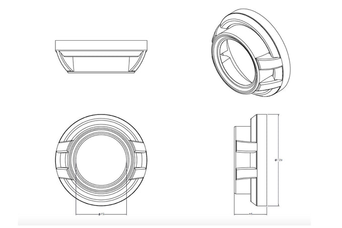 Apollo 1.0 Projector Shroud <br>Lexus LS430, LS460