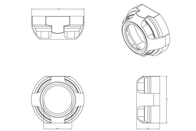 Apollo 2.0 Full Circle Projector Shroud <br>Universal
