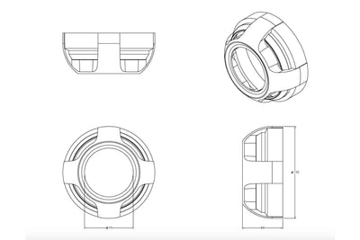 Apollo 2.0 Flat Projector Shroud <br>Universal