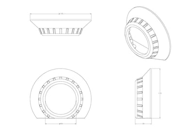 Projector Shroud <br>Lexus LS430, LS460