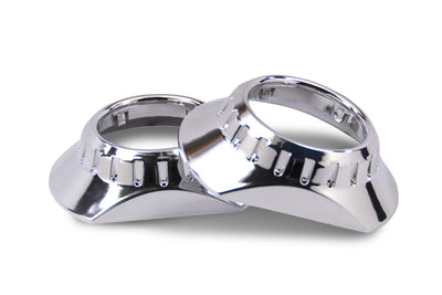 E46-R Extended Projector Chrome Shroud <br>Universal
