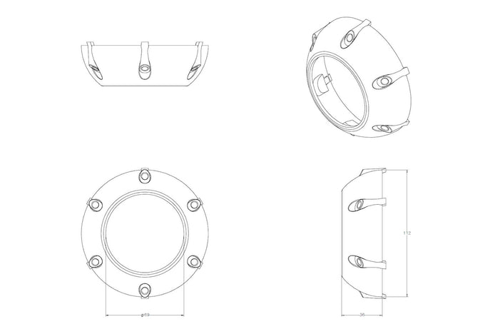 GTi-R Projector Shroud <br>Universal