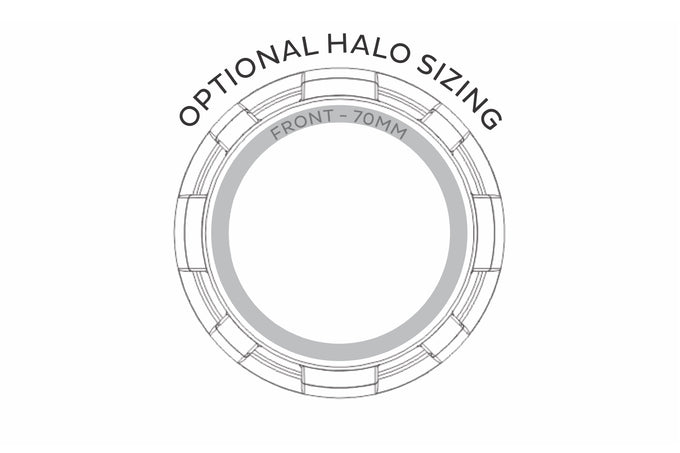 Chrome Mini Gatling Gun Projector Shroud <br>Universal