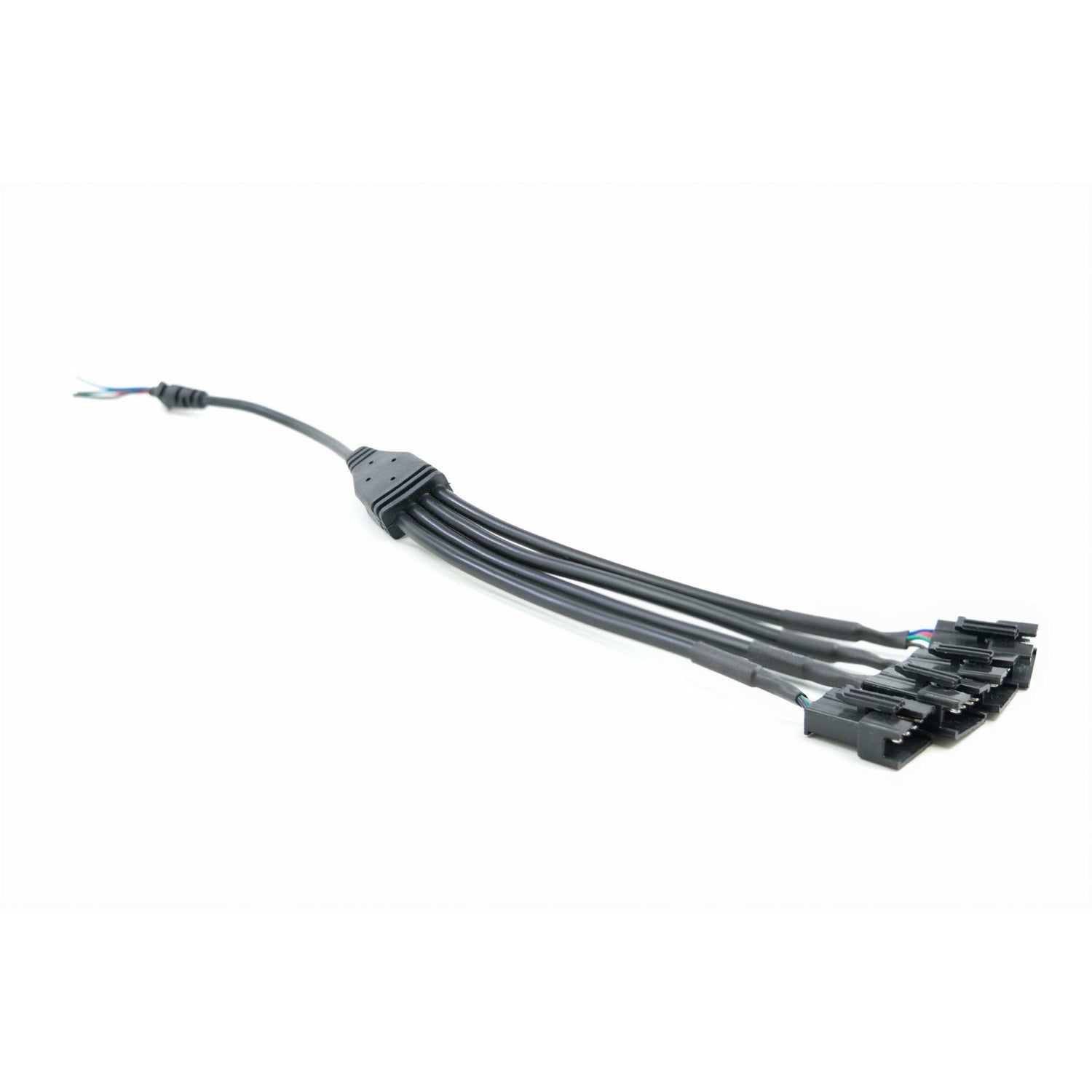 Splitter: Bare 5 Wire to 4x RGBW 5P Female <br>Universal