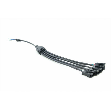 Splitter: Bare 5 Wire to 4x RGBW 5P Female <br>Universal