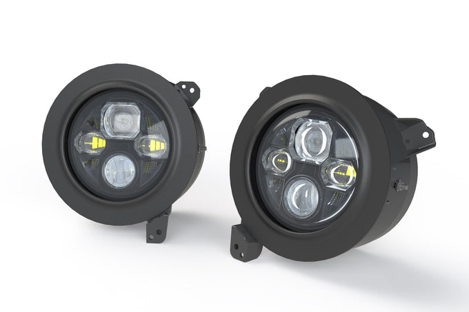 LED Headlight Adapters(7in/Pair) <br>18-24 Jeep Wrangler