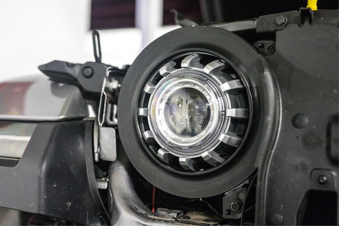LED Headlight Adapters(7in/Pair) <br>18-24 Jeep Wrangler