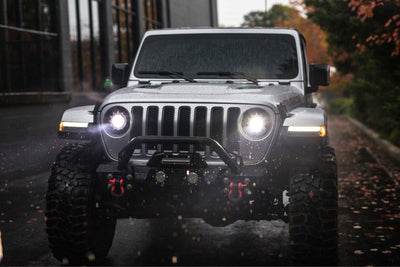 LED Headlight Adapters(7in/Pair) <br>18-24 Jeep Wrangler