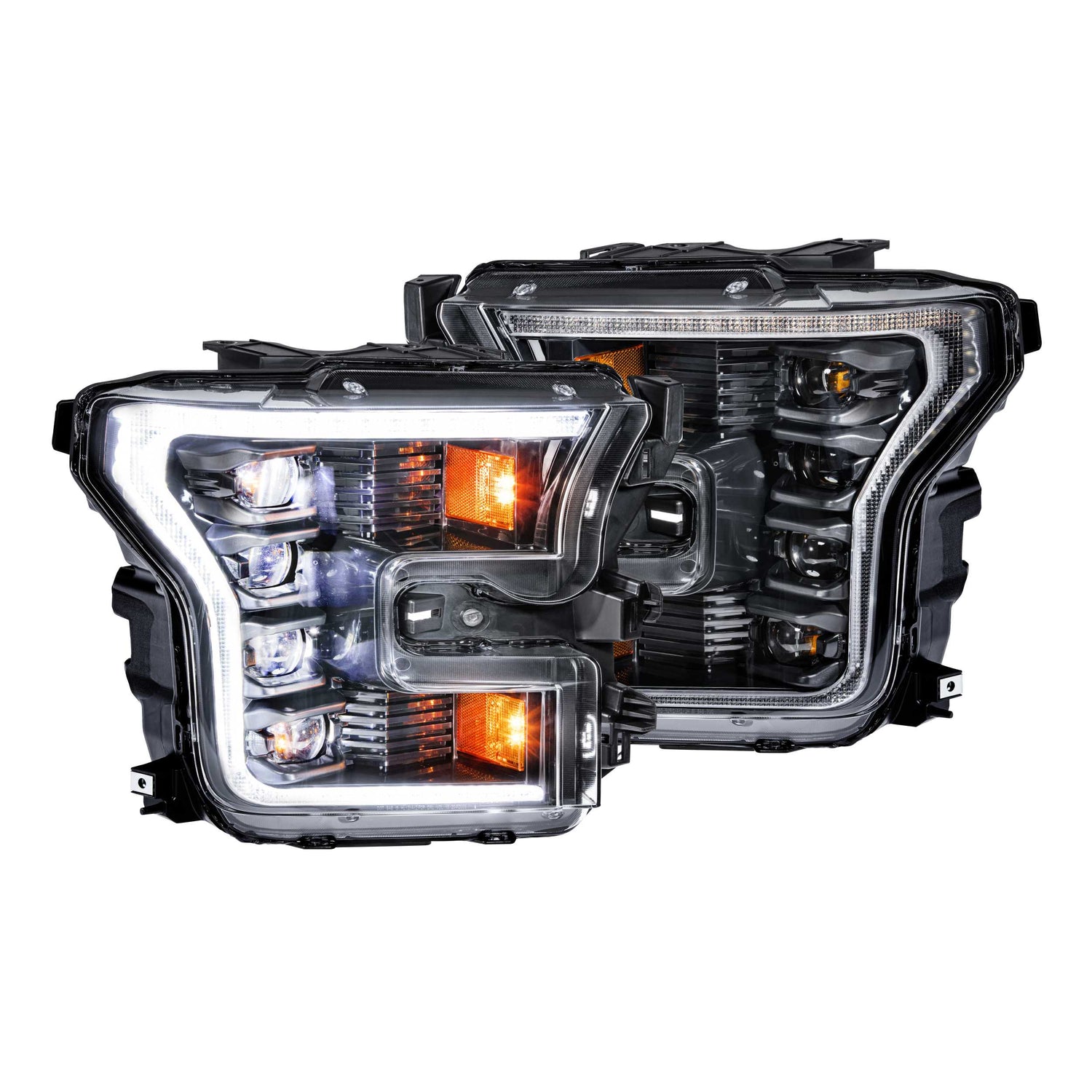 XB LED Headlights (Pair/ASM/White DRL) <br>15-17 Ford F150