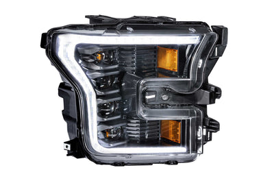 XB LED Headlights (Pair/ASM/White DRL) <br>15-17 Ford F150