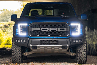 XB LED Headlights (Pair/ASM/White DRL) <br>15-17 Ford F150