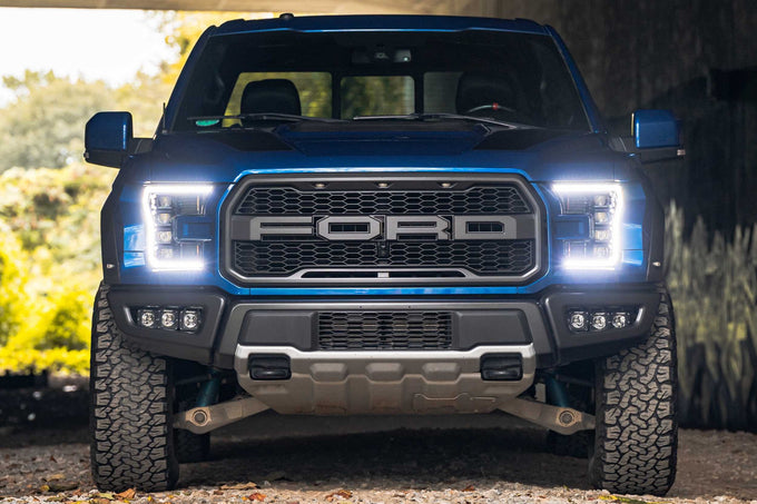XB LED Headlights (Pair/ASM/White DRL) <br>15-17 Ford F150