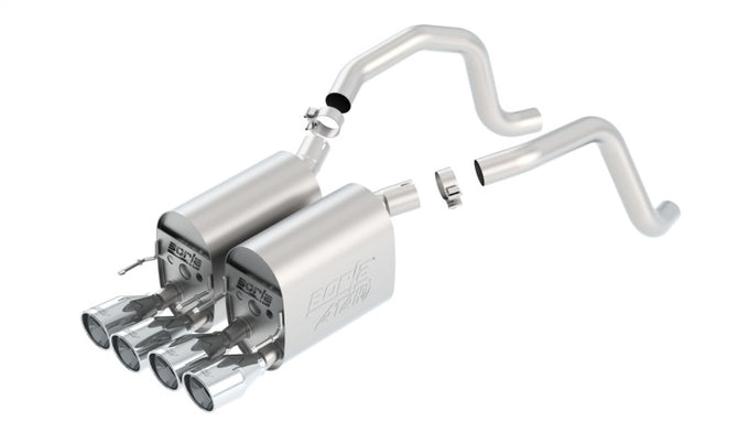 ATAK Axle-Back Exhaust System <br> 06-07 Chevy Corvette Base 6L V8 2008 6.2L
