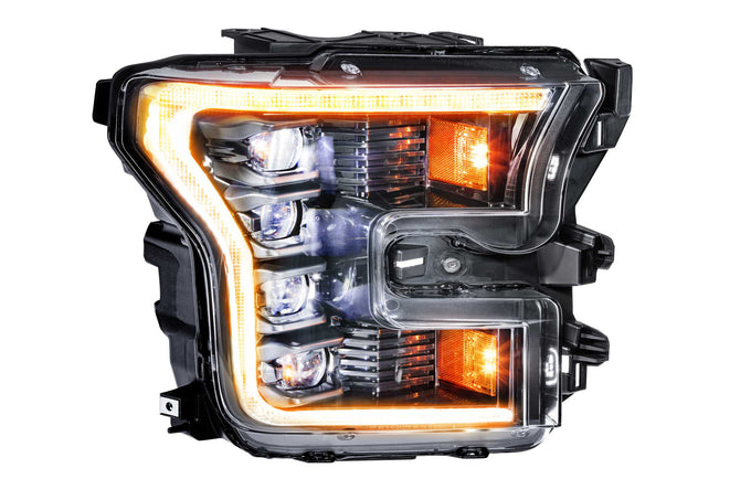 XB LED Headlights (Pair/ASM/Amber DRL)<br>15-17 Ford F150