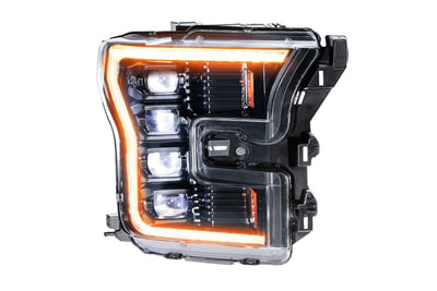XB LED Headlights (Pair/ASM/Amber DRL)<br>15-17 Ford F150