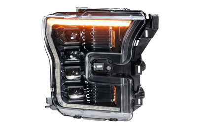 XB LED Headlights (Pair/ASM/Amber DRL)<br>15-17 Ford F150