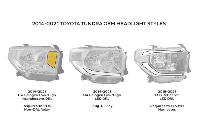 XB LED Headlights (Pair/ASM) <br>14-21 Toyota Tundra