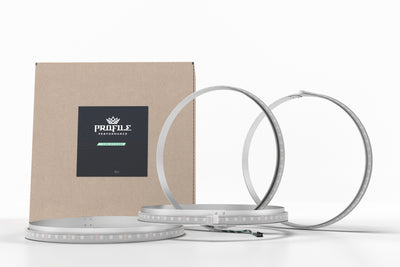15.5 in.Profile Pixel Wheel Rings (4 Pc Set / RGBW) <br> Fit MORIMOTO CONTROLLER: XBT Bluetooth (Recommended)
