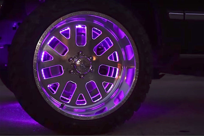 15.5 in.Profile Pixel Wheel Rings (4 Pc Set / RGBW) <br> Fit MORIMOTO CONTROLLER: XBT Bluetooth (Recommended)