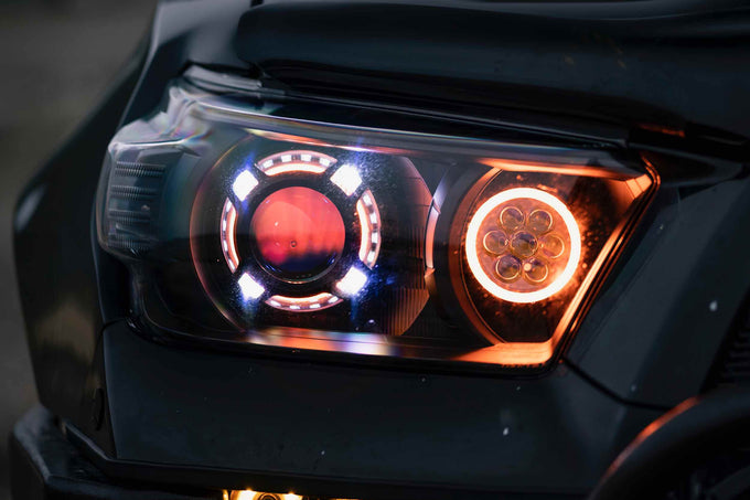Demon Eye: Profile OneColor (Blue) <br> HEADLIGHTS: Any with projectors (custom mounting)