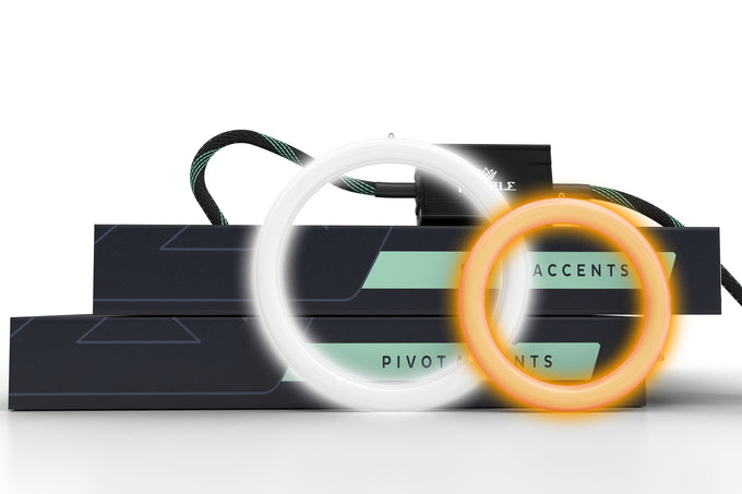 90mm: Profile Pivot Ring w/ Driver (Switchback) <br> Fit Input: Tinned (Bare) Wire