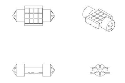 XB LED Bulb 2.0 Festoon (44mm)<br>Universal