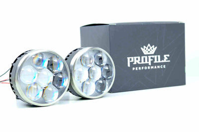 LED High Beam: Profile Hi-Lens 2.0 (RGBW DRL) <br> Fit with Morimoto XBT RGBW or 5-pin RGBW Std