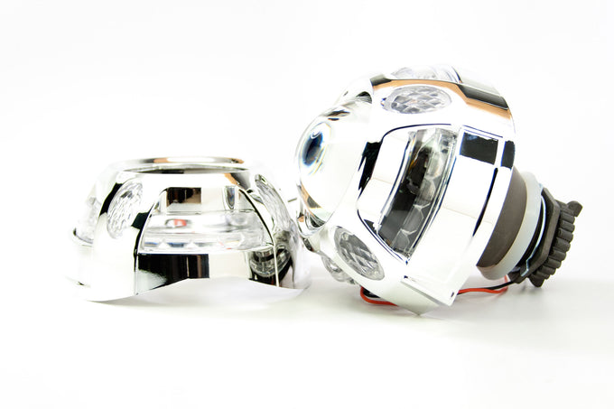 Panamera 1.0 Projector Shroud White/Amber LED Switchback<br>Universal