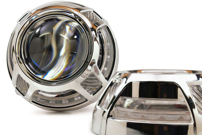 Panamera 2.0 Projector Shroud White/Amber LED Switchback<br>Universal