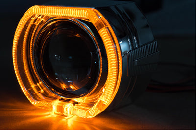 Mini X5-R Projector Shroud White/Amber LED Switchback <br> Universal