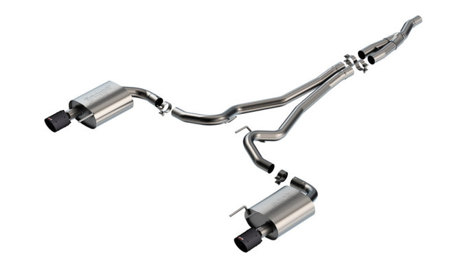 S-Type Cat-Back Exhaust System <br> 2024 Ford Mustang 2.3L WITHOUT Active Exhaust.