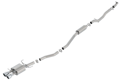 S-Type Cat-Back Exhaust System <br> 17-20 Honda Civic Si 1.5L L4 Sedan 4-Door