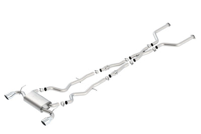 S-Type Cat-Back Exhaust System <br> 17-22 INFINITI Q60 3L V6