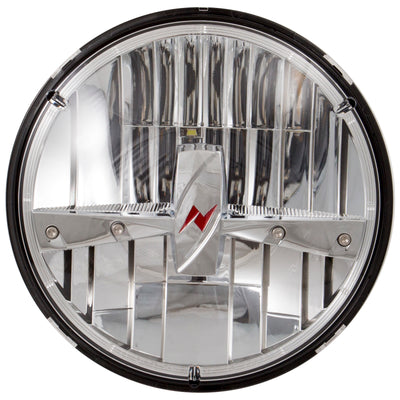 Chrome 7in Round LED Headlights <br> Universal