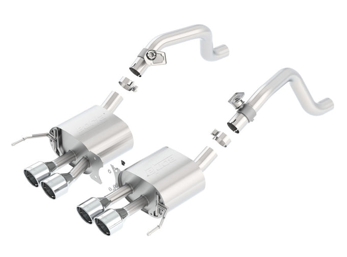 S-Type Axle-Back Exhaust System <br> 14-19 Chevy Corvette Stingray 6.2L V8