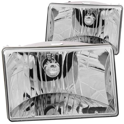 Chrome Crystal Headlights <br> 93-98 Jeep Grand Cherokee