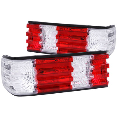 Red/Clear Taillights <br> 86-91 Mercedes Benz S Class W126