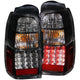 Black LED Taillights <br> 01-02 Toyota 4 Runner