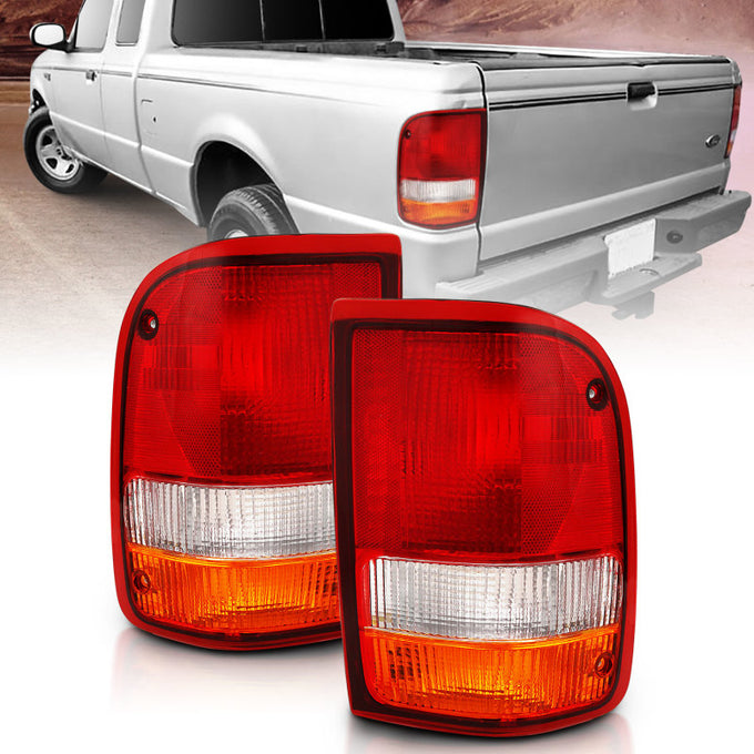 Red/Clear Tail Light <br> 93-97 Ford Ranger