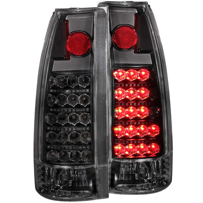 Black LED Taillights <br> 99-00 Cadillac Escalade
