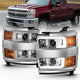 Chrome LED Projector Headlights<br> 15-16 Chevy Silverado 1500 2500 3500 HD