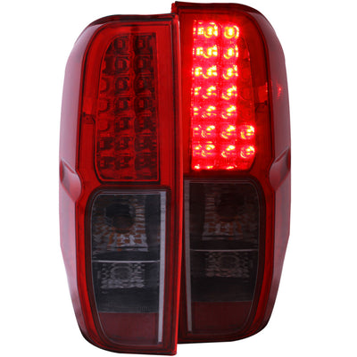 Red/Smoke LED Taillights <br> 05-08 Nissan Frontier