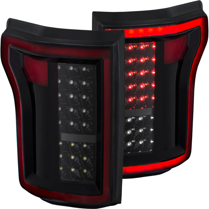 Black LED Taillights <br> 15-16 Ford F-150